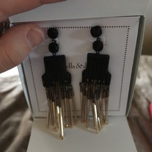Stella & Dot Jasper Fringe Earrings